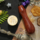 Animal Pattern Fire Painting Stamp Wax Seal for Stamping Envelope Card (G)