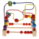 Wooden Beads Wire Maze Roller Coaster Color & Shape Cognitive Sorting Frame