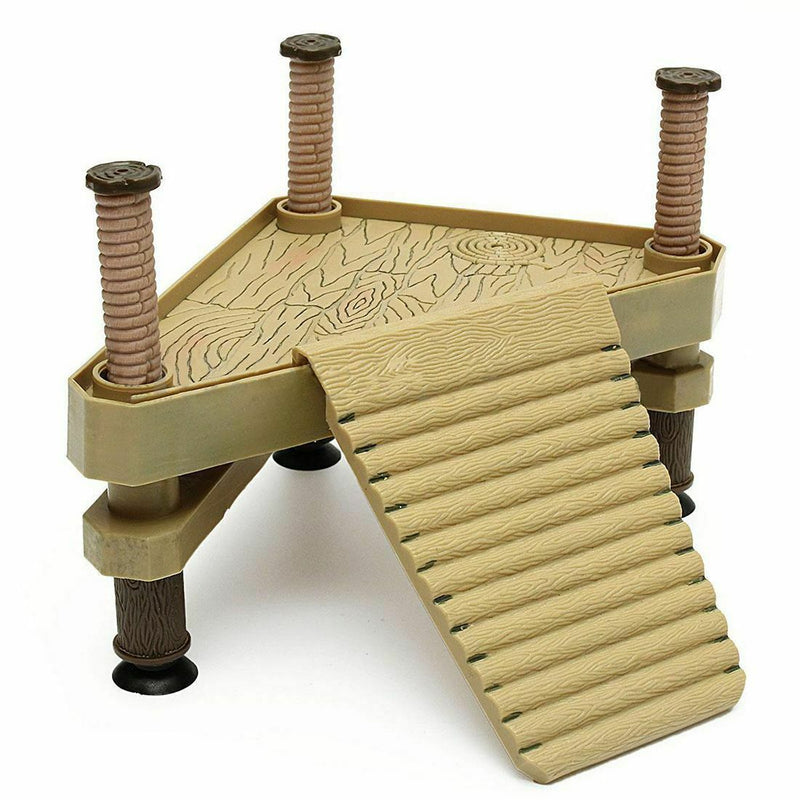 Reptile Turtle  Pier Floating Platform Basking Ramp Ladder Aquarium Decor,S