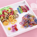 270* Candy Color Hair Clips Rope Ponytail Holder Hair Accessories For Girls Kids