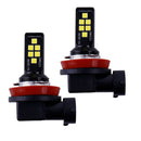 12-SMD 3030 LED Headlight Foglight 60W Hi-Lo Beam Driving DRL