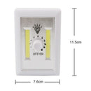 Ultra Bright COB LED Wall Night Light Magnetic Closet Lamp Battery Operated