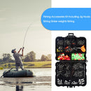 205pcs/Box Swivels Fishing Kit Jig Hook Lead Sinker Weights Fishing Tackle A