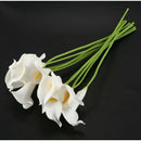 Calla Lily Bridal Wedding Bouquet 10 head Latex Real Touch KC51 White