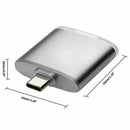 1X(New Type C 2-In-1 Card Reader Type C Otg Card Reader Sd/Tf Card Reader