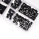 160PCS Metric M3 8 Sizes Assortment Stand-off Nylon Screws Bolt Nuts Fastener Gw
