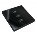 Durable Touch Black Glass Touch Remote Control On Off Switch 3 Gang
