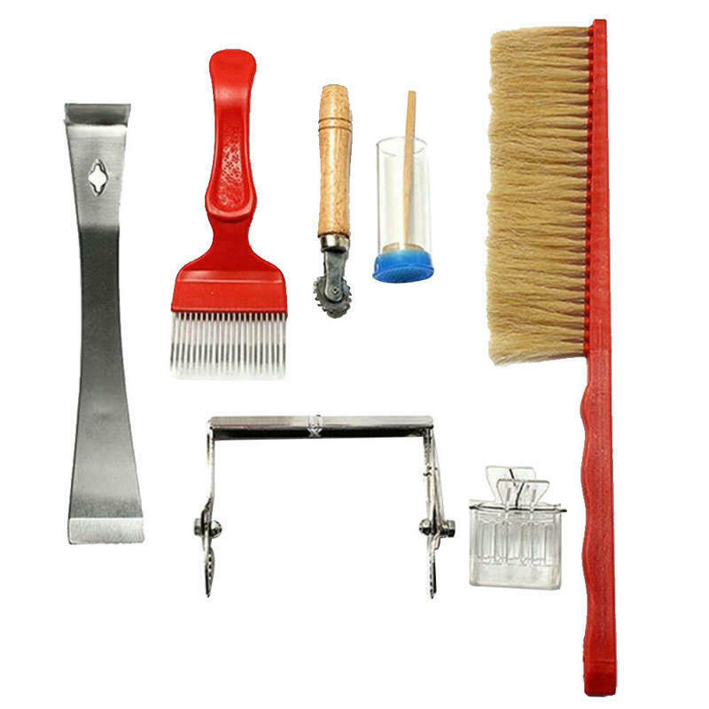 7Pcs Set Bee Tool Beekeeping Equipment Beekeeper Tools Catcher Hive Tool Kits WT