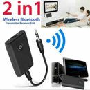 Bluetooth 5.0 Transmitter and Receiver, 2-in-1 Wireless 3.5mm Aux Adapter A V8R3