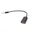 3.5mm Mic Audio jack to Headphone Microphone Y Splitter Cable Converter Adapt Bj