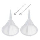 2 Piece Mini Funnel Plastic Metal Small Funnels for Cremation Jewelry Fill Kit