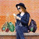 3pcs DIY Full Drill Special Shaped Diamond Painting Bag Keychains Pendant