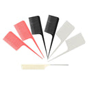 7Pcs Barber Professional ABS One-way Weave Highlighting Foiling Hair Comb Salon