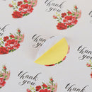 120pcs/lot Thank you Sealing Label Adhesive Kraft Seal Baking Gift StickersBX