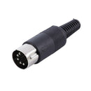 4 Pieces 5 Pin Male DIN Connector Welder Cable Connector Adapter for Equipm