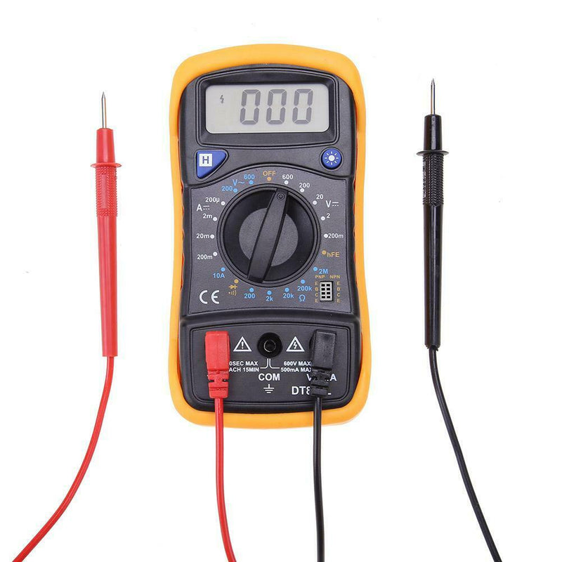 DT830 Digital Backlight LCD Multimeter AC/DC Voltmeter Resistance Tester