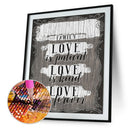 Diamond Painting 5D DIY Full Drill Letter Embroidery Cross Stitch (K984)