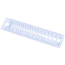 2-10mm Sew Ruler Tools Knitting Needle Gauge Inch cm Ruler Measure Sewing To ï¼D