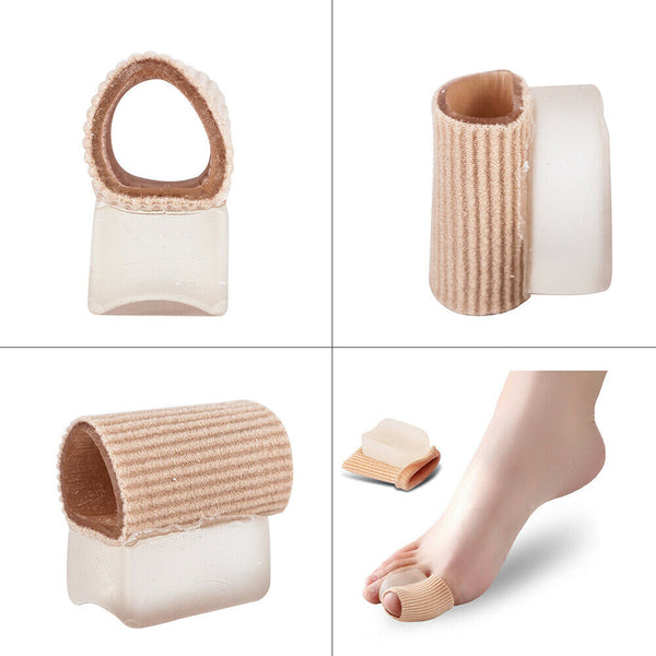 Silicone Gel Tube Toe Separators Spacers Bunion Corrector Pain Relief Care newly