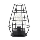 Creative Retro Iron Wine Jug Art Hollow Table Lamps Reading Lamp LED Night