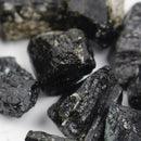 Natural Black Crystal Tourmaline Rough Stone Rock Mineral Specimen DIY Decor