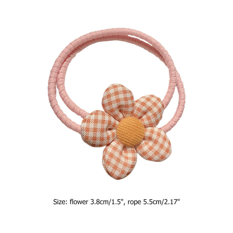 Flower Elastic Hair Bands Child Ponytail Holder Headband Hair Accessories A
