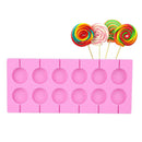 12 Silicone Mold Lollipop Mould Tray Candy Chocolate Lollypop Mold Round