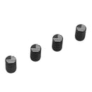 4pcs American Flag Car Tire Valve Stem Caps Air Valve Dust Covers (Black) A