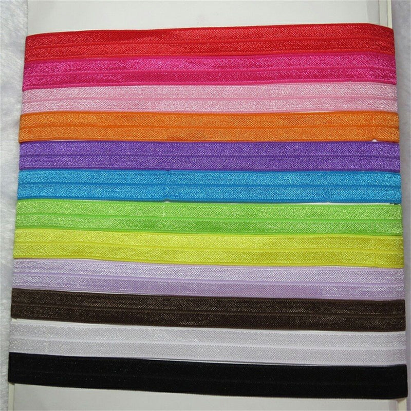 10Pcs Kids Baby Girls Elastic Headband Cotton Headwear Hairband Hair Band Z