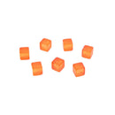 100Pcs 8mm Square Corner Colorful Crystal Dice Chess Piece Right Angle DiceBX