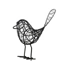 Modern Iron Hollow Out Bird Ornament Metal Craft Desk Home Room Decor Black
