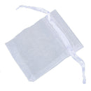 Organza Bag White 7.5 x 10 cm Organza Bag - 50 Pack E3P8