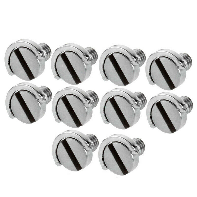 1/4 "D-ring Mounting Screws for Camera Tripod QR-board LS007 Stainless Steel FDG