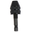 0.3-3.6mm Keyless Drill Chuck Screwdriver Impact Driver Adaptor 1/4" Sh Bj
