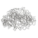 50pcs High Strength Fishing Sinker Slide with Stainless Steel Snap Tackle S