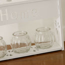WHITE SHELF FLOWER VASE PLANT POT CACTUS BONSAI PLANTER WINDOW BOX 3-Vase