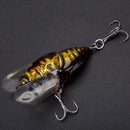 1pcs Cicada Bass Insect Fishing Lures 4cm Crank Bait Floating-Tackle