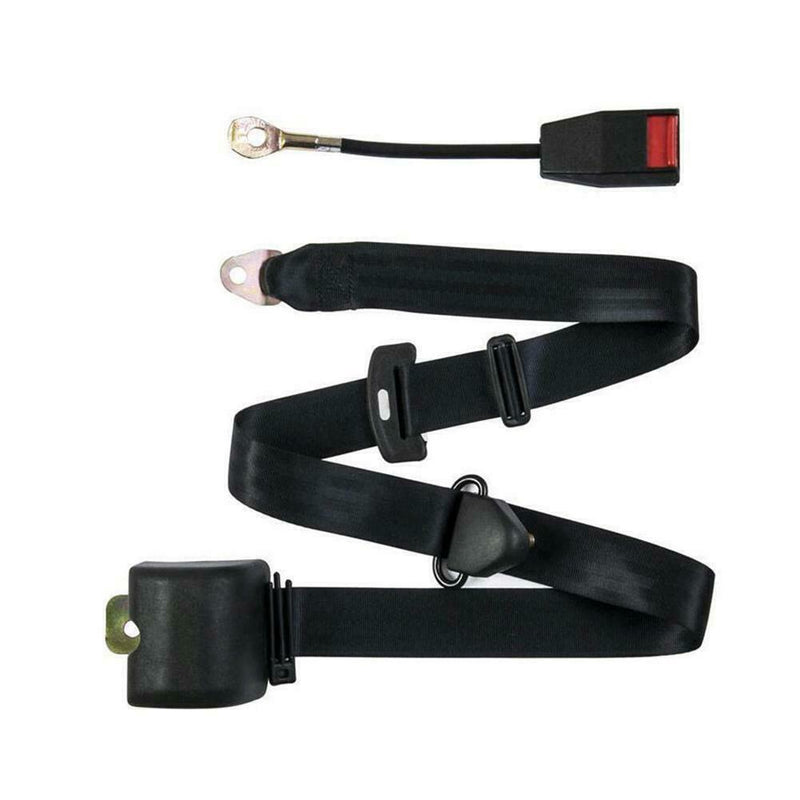 1 Set 3 Point Safety Seat Belt Straps Car Truck Heavy Duty Adjustable Belt