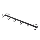 No Drilling Heavy Duty Kitchen  Organizer 6 Hooks Coat Spoon Wall Hanger