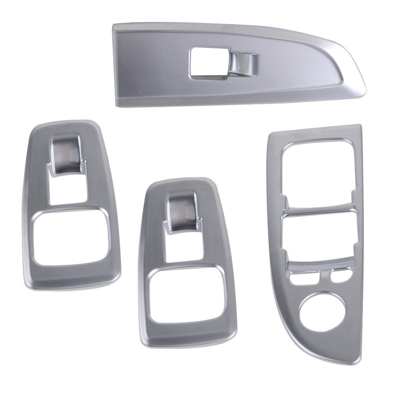 4x Interior Door Window Lift Switch Button Cover Trim fit for BMW 7 Series 16-17