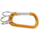 Aluminum Carabiner D-ring Hook 3 Split Clip Keychain Orange W9I4