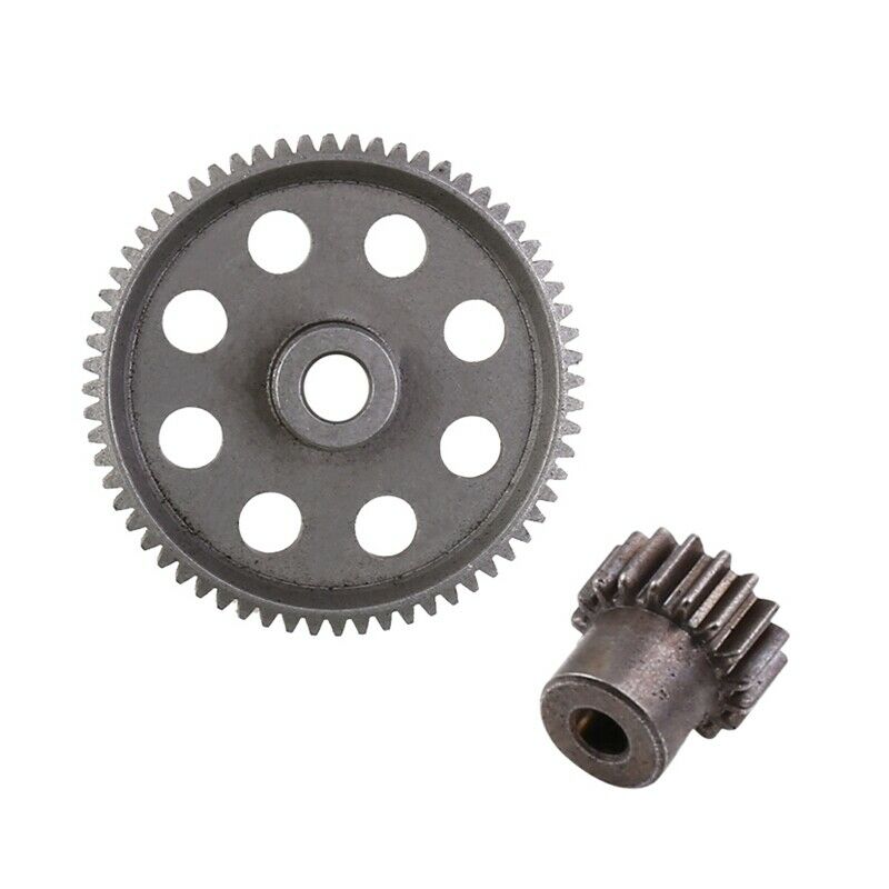 RC Car Parts 11184 Metal Diff.Main Gear 64T and 11119 Motor Gears 17T RC ParU1X6