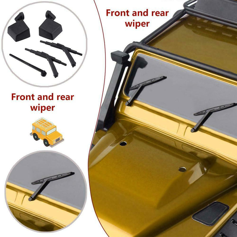 5 in 1 Door Handle Wiper Reflector for 1/10 RC Crawler Car Traxxas TRX4