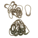 20pcs Zipper Pulls Cord Rope Ends Lock Zip Fastener For Jacket/Clothing/Bags