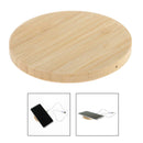 Portable Qi Wireless Charger, Wood Charging Pad 5W for  XS/XS Max/XR/X/8/8