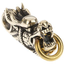 1pc Brass Dragon Key Ring Outdoor Accessories EDC Copper Car Dragon Hanging BX