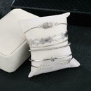 6pcs Punk Style Bracelet Pineapple Crystal Bangles Women Boho Jewelry Gift