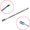 1PC Manicure Stainless Double-Head Cuticle Pusher Dead Skin Remover Nail Art Gn