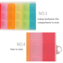 Portable 7 Day Pill Box Medicine Storage Organizer Holder Container Pill Cases