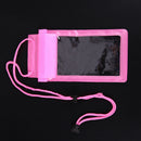 Strong 3 Layer Sealing Waterproof Smart Phone Pouch for Water Sport(Pink)